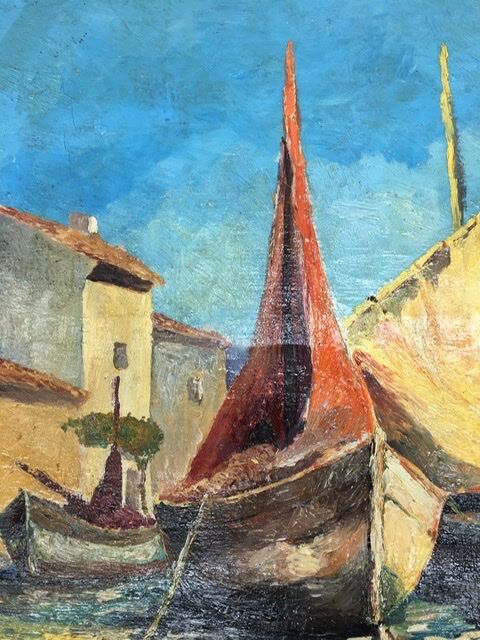 Marine oil on canvas, 1970s