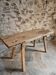 Ancienne table de travail / table à manger primitive en chêne, Hongrie, vers 1900–1930
