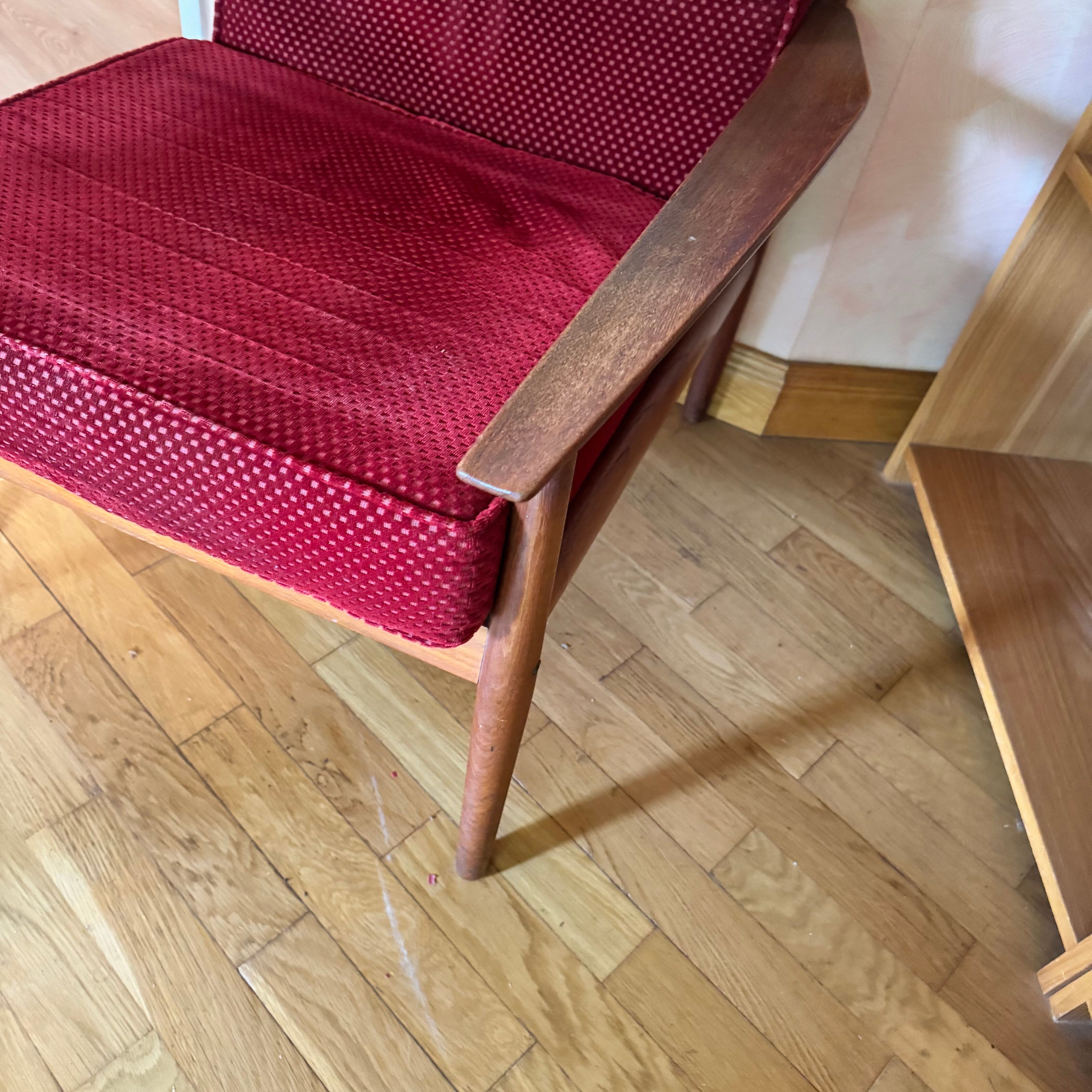 Sofa set with armchair and pouf by Arne Vodder for Glostrup.