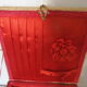 Straw and raffia sewing basket