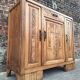 Art Deco buffet with marble top, antique sideboard.