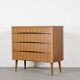 Commode Avalon du milieu du siècle en teck. Style vintage moderne et rétro
