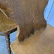 Set of 4 Vintage Tyrolean Heart Cutout Wooden Dining Chairs