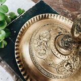 Bronze cellar rat candle holder
