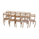 Set de 10 chaises de bistrot métal Tolix T1