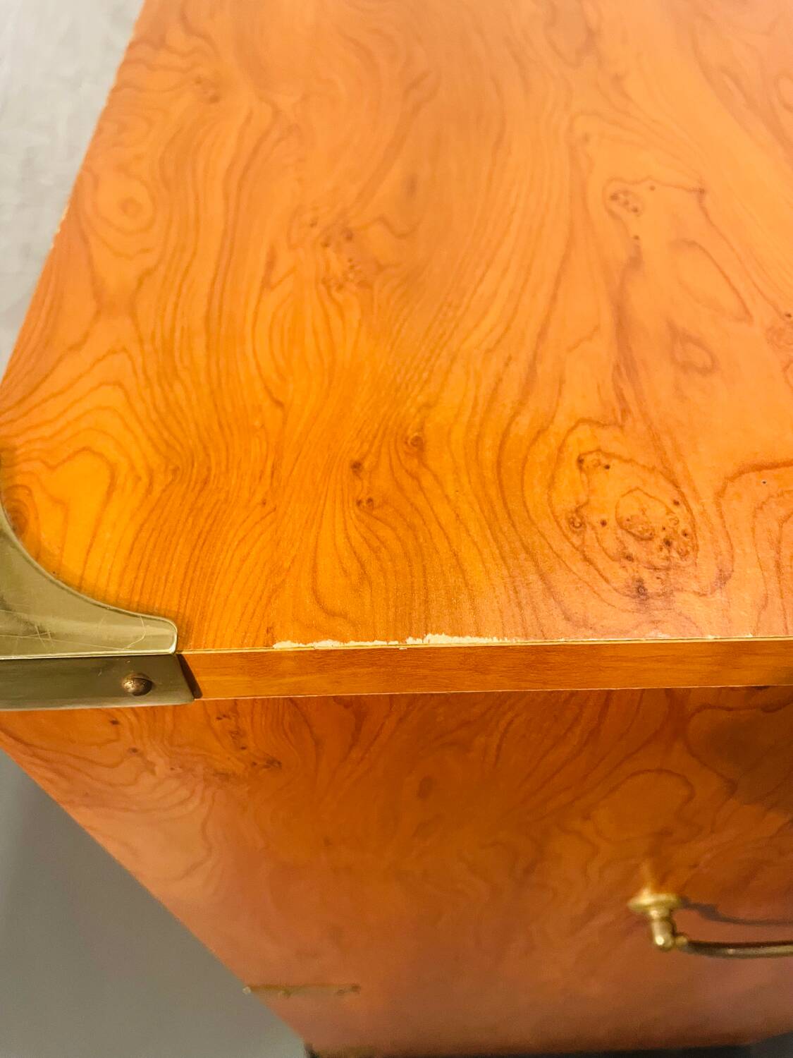 Marine chest of drawers Gautier 1991 furniture with brass handles