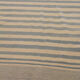 Blue cream wool kilim handwoven modern kilim flat-weave area rug-205x283cm
