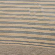 Blue cream wool kilim handwoven modern kilim flat-weave area rug-205x283cm