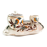 Luneville faience coffee tea set from France