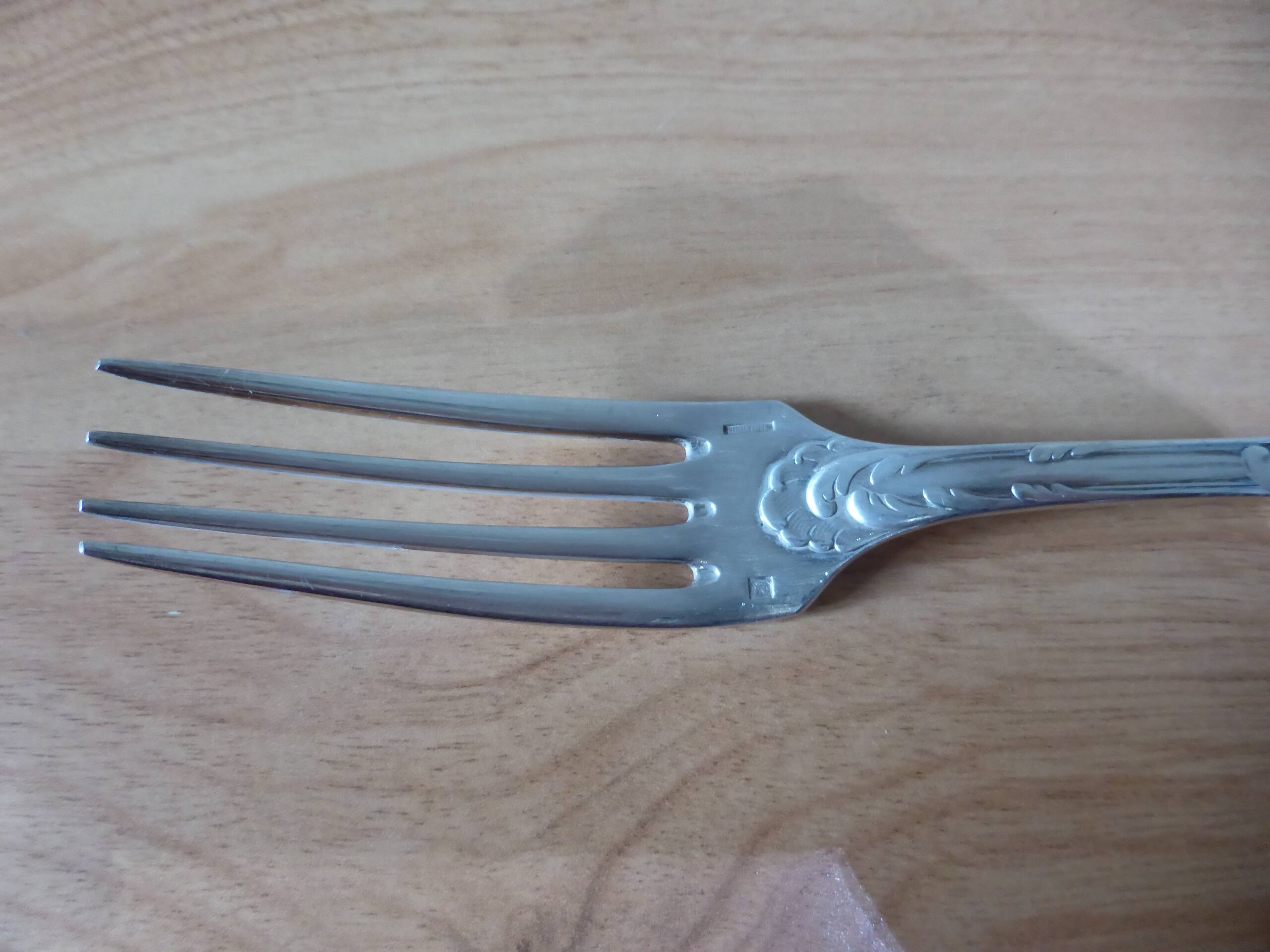 Silver-plated metal fork Christofle 240556