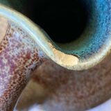 Pitcher and its 6 small ceramic cups sign Accolay