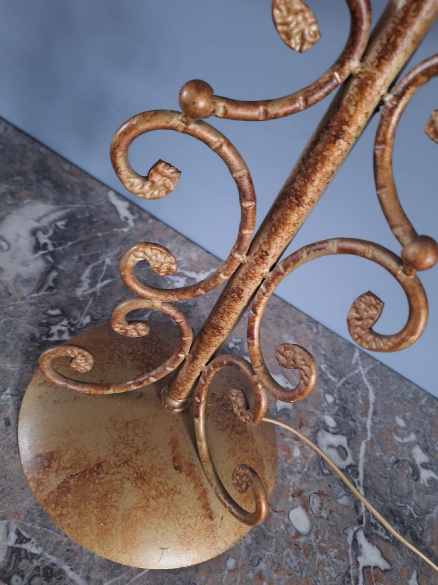 Large vintage Murano lamp, antique design light fixture.