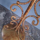 Large vintage Murano lamp, antique design light fixture.