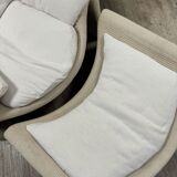 Fauteuil et ottoman P60  par Vittorio Introini pour Saporiti