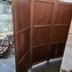 Three-panel screen in mahogany