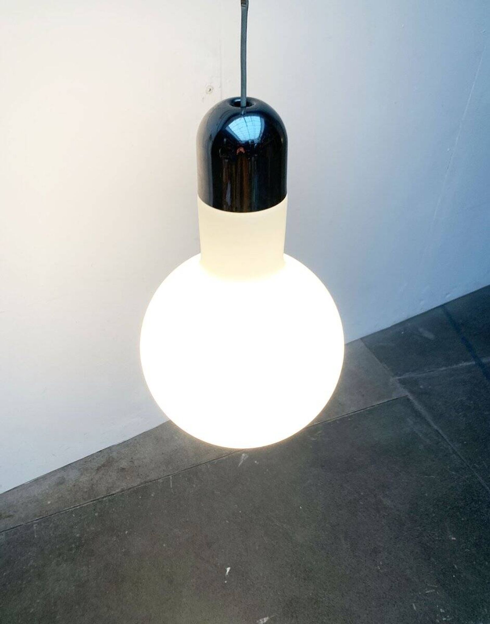 Swiss Minimalist Space Age Pendant Lamp by Temde, 1960s