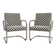 Restored vintage tubular chrome armchairs