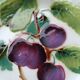 Barbotine dessert plates