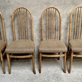 Series Set of 4 Baumann Eden Vintage chairs with fabric seat