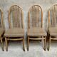 Series Set of 4 Baumann Eden Vintage chairs with fabric seat