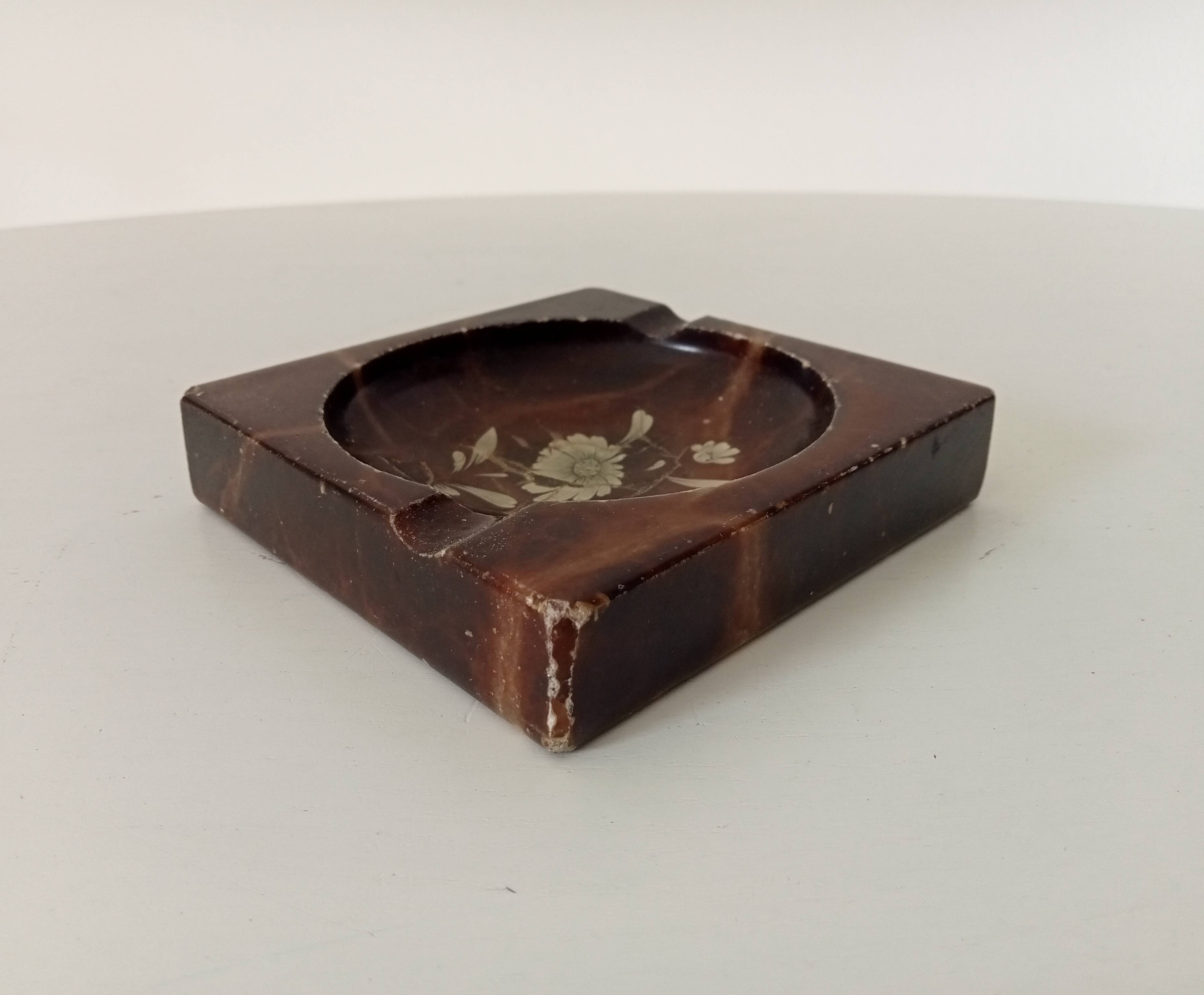 Vintage marble ashtray from the 60s/70s