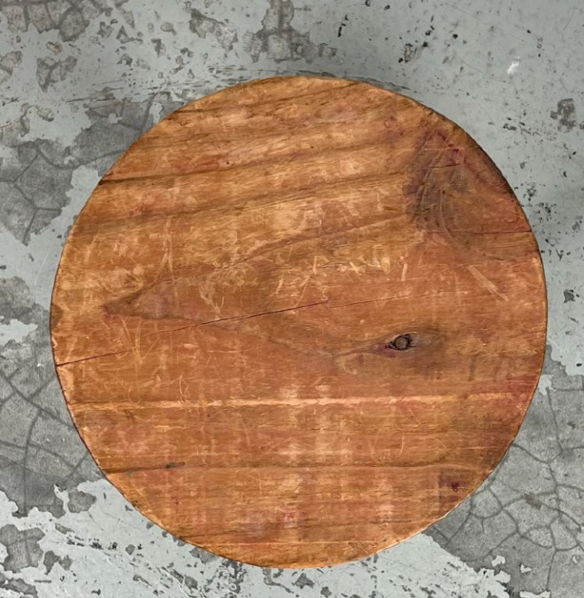 Vintage tripod wooden stool