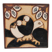 Noomi Backhausen Søholm Ceramic Wall Relief, 80s Danish Birds Design