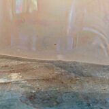 Pink opaline hanging lamp