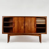 Mi-high teak sideboard, Jens Ærthøj Jensen & Tage Molholm, Denmark, 1960