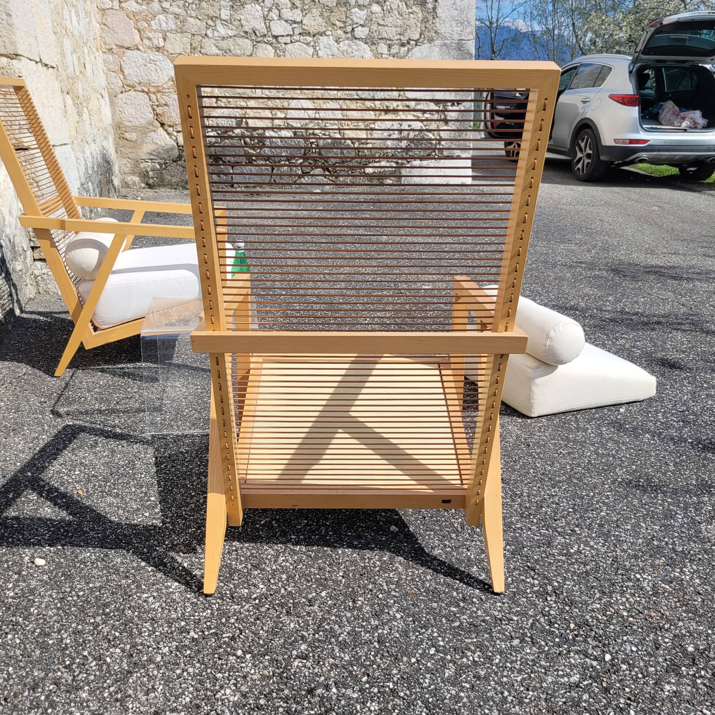 Pair of vintage armchairs by Franco Bizzozzero for Pierantonio Bonacina
