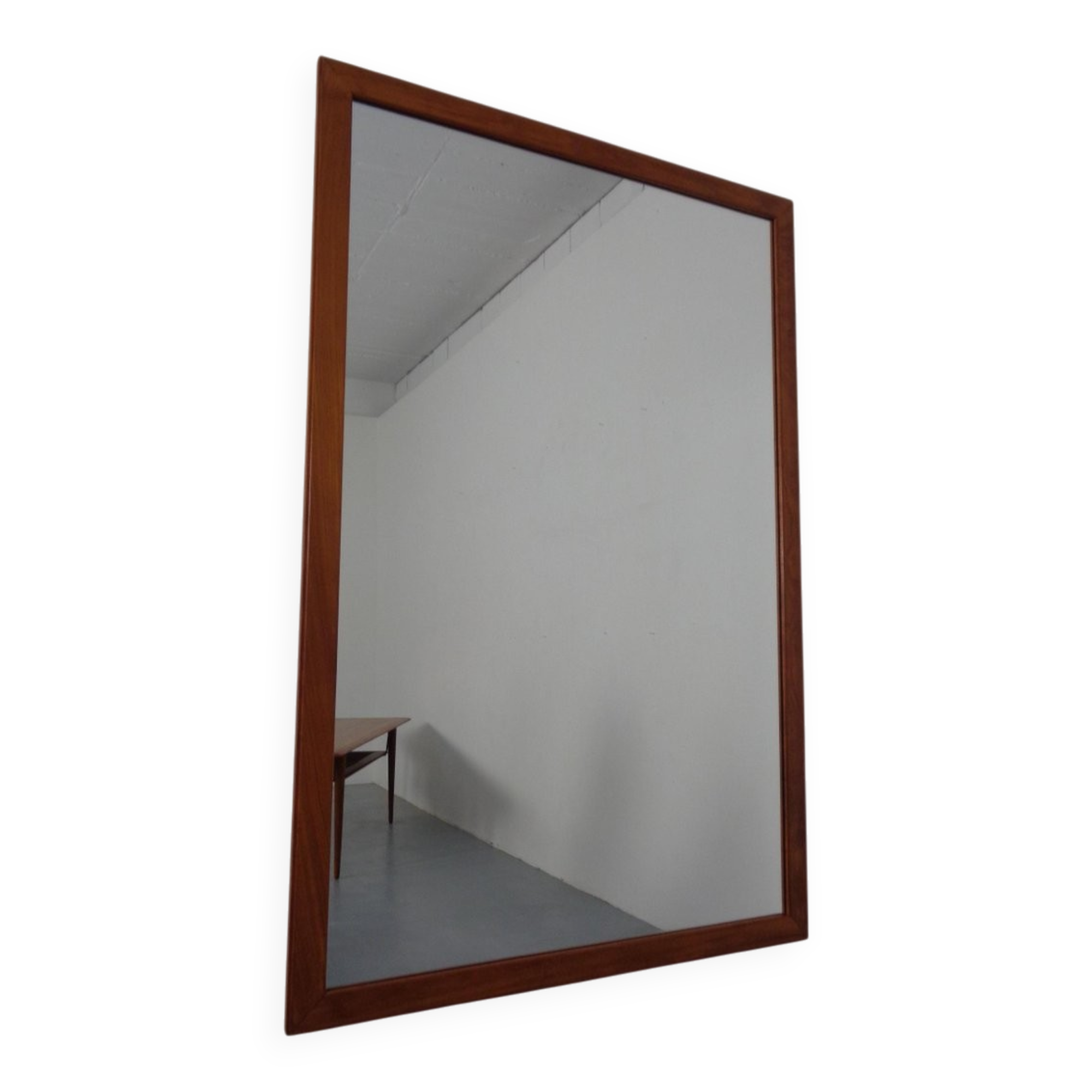 Large Danish No 368 Mirror in Teak by Aksel Kjersgaard, 1960s