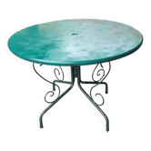 Wrought iron garden table