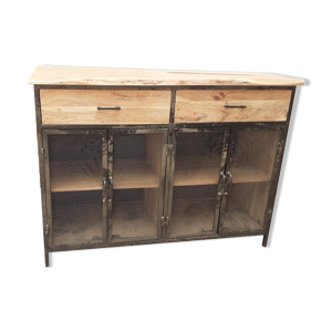 Buffet industriel bois et fer