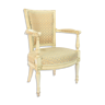 Convertible armchair in white lacquered wood