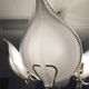 Vintage 1970s Franco Luce Murano Glass Ceiling Chandelier Made in Italy