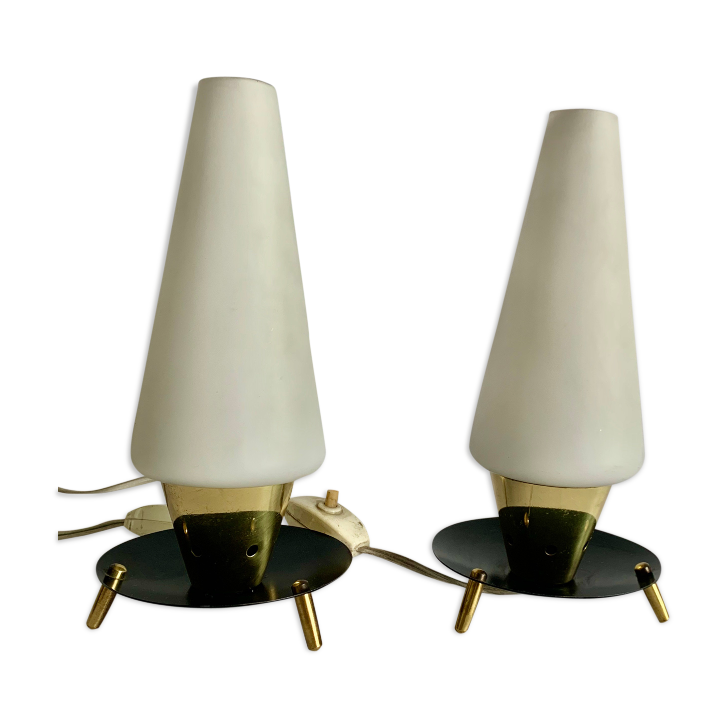 Pair of Bedside Lamps, 1960s