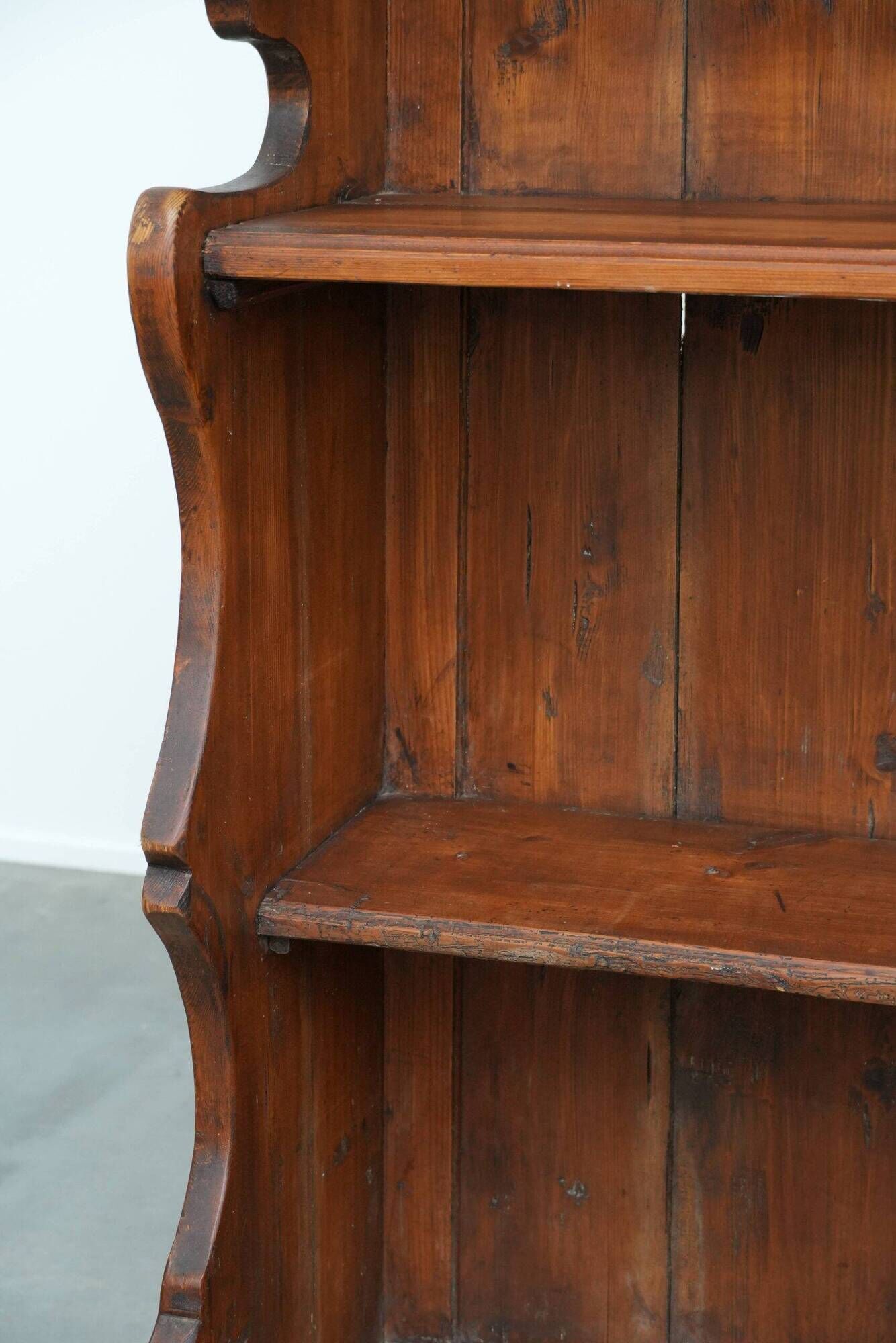 Unique late 18th / early 19th century book / buffet / shelving cabinet with a beautifully weathered patina