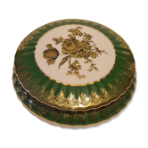 Porcelain art box p.p. limoges floral decoration