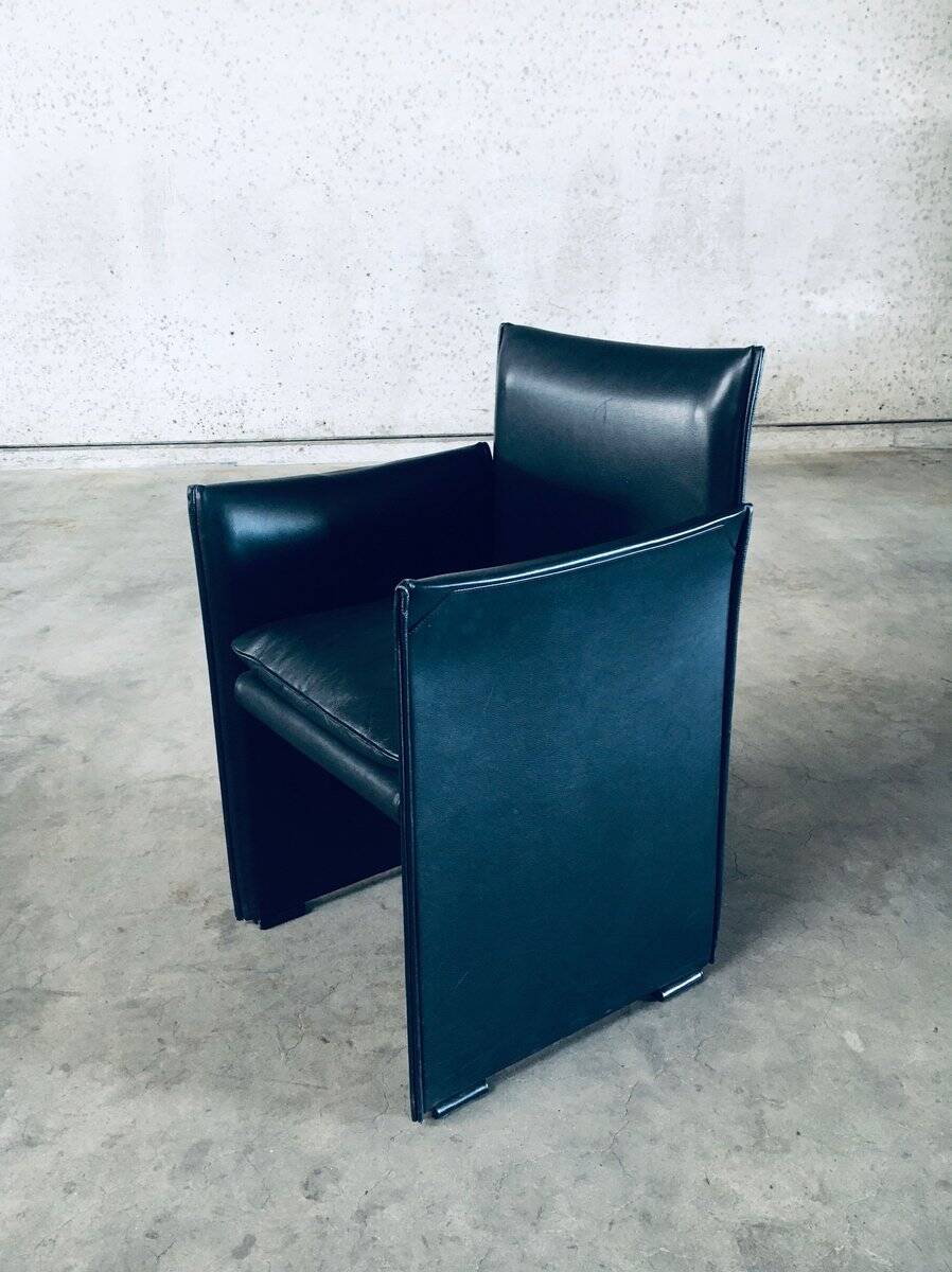 Postmodern Model 401 Break Armchairs by Mario Bellini for Cassina, Italy, 1980s, Set of 6