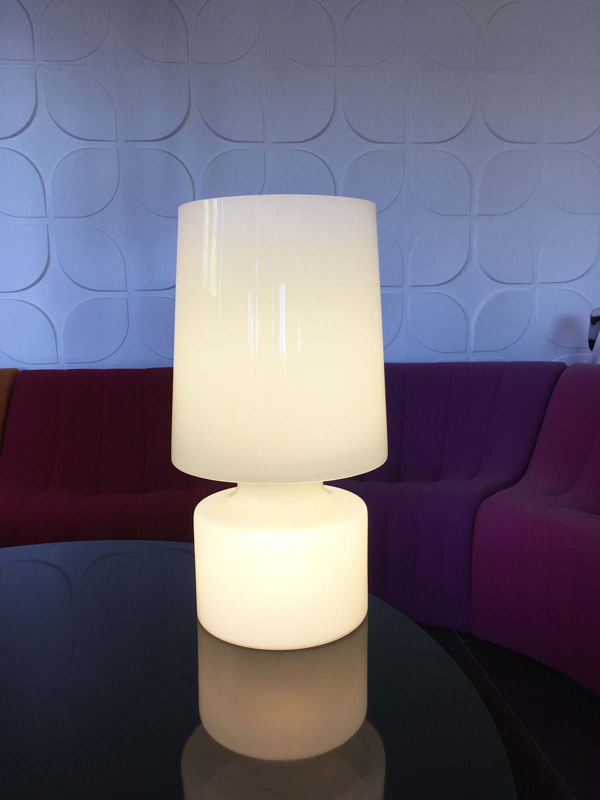 Beautiful and large Vistosi lamp from the 70's vintage italy murano