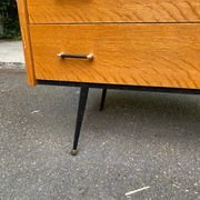Scandinavian chest of drawers with 3 drawers in oak from the 50s