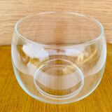 Danish teak and glass centerpiece by Fritz Hansen