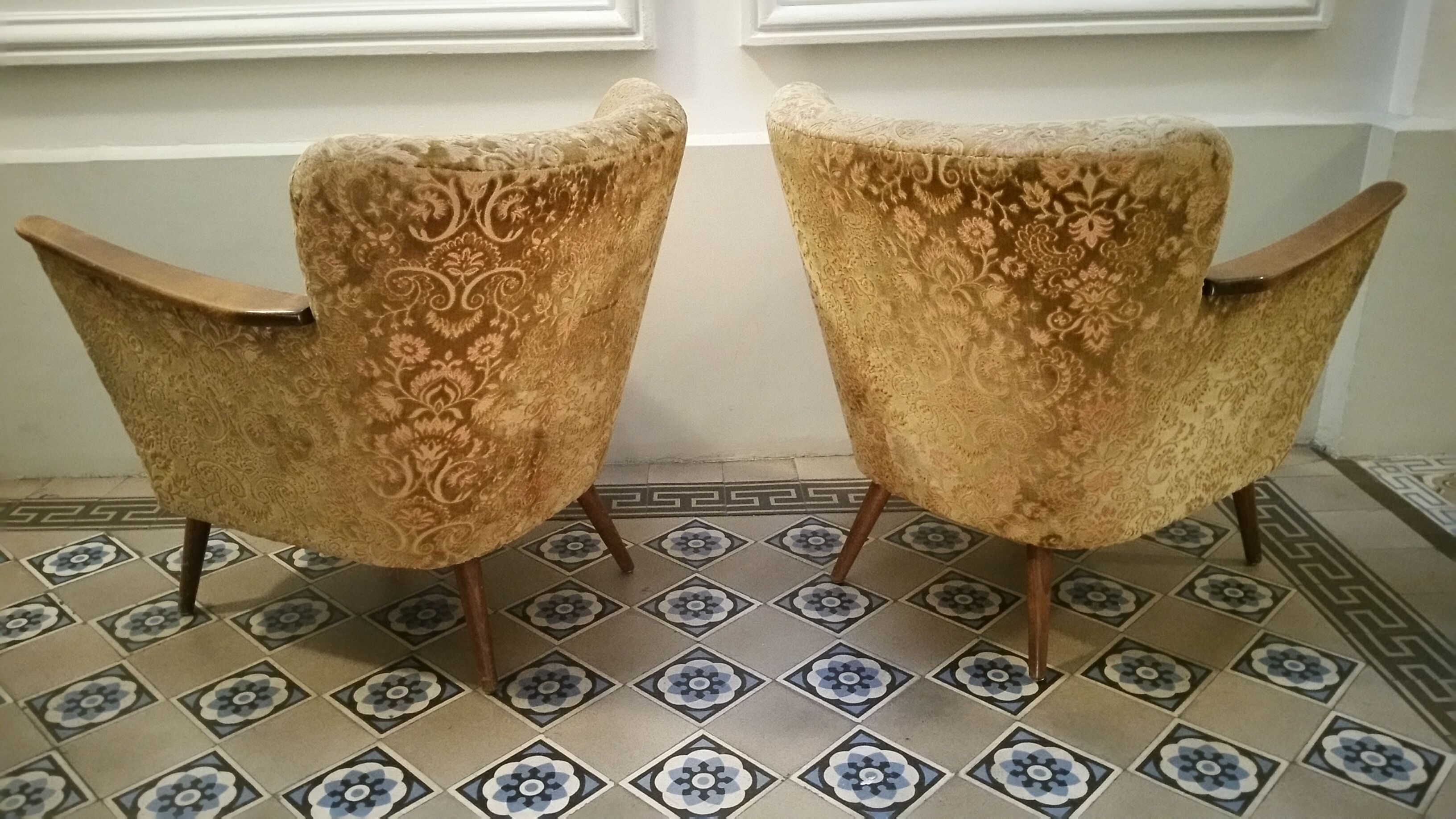 Pair of chairs 50s 60s