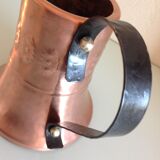 Brushed red copper watering can vintage 60s/70s