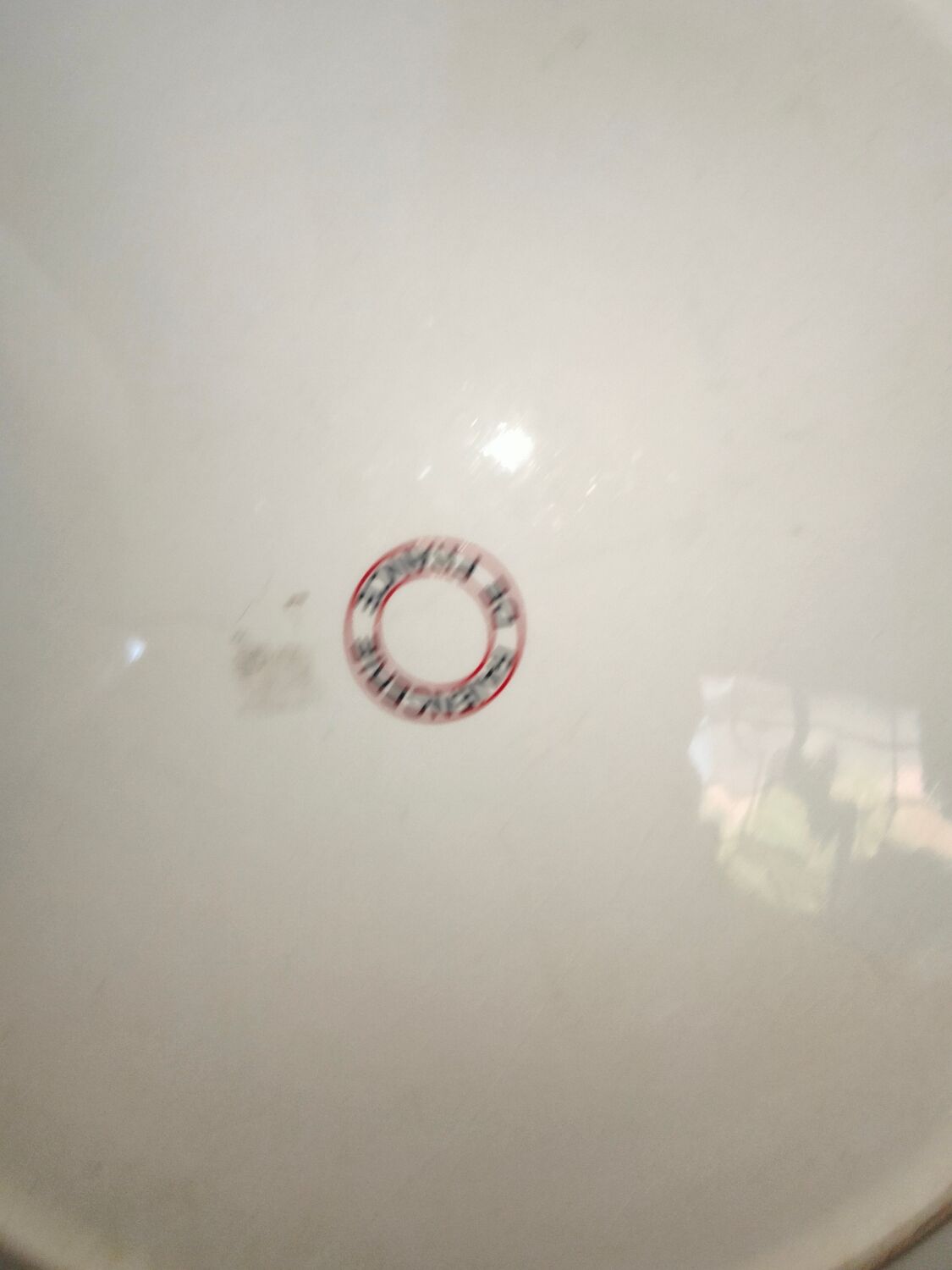 Pie dish of France with rooster decoration