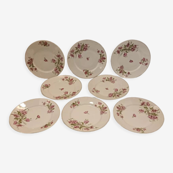 Old porcelain dessert plates