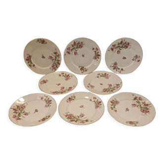 Old porcelain dessert plates