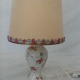Porcelain bedside lamp, vintage
