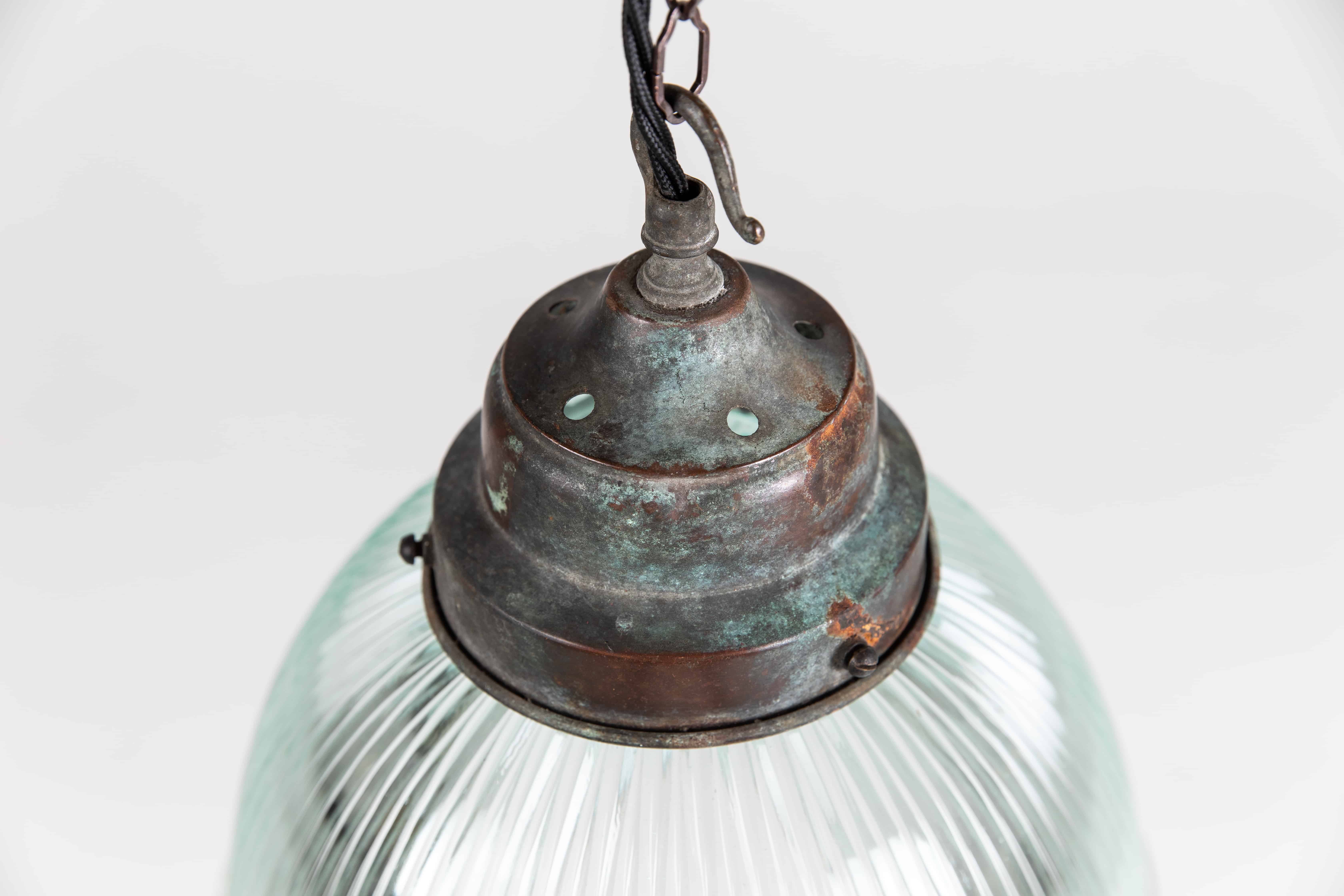 Tinted Holophane Pendant