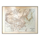 Japan and China, old map 1887 – Vintage geographical map.